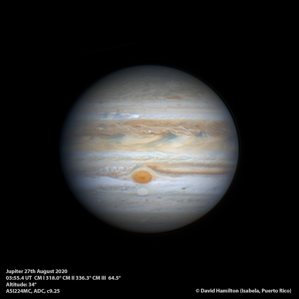 Triple alignment on Jupiter - Major & Minor Planetary Imaging - Cloudy